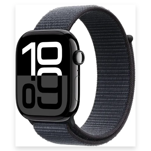 APPLE Watch Series 10 - 46 mm Jet Black Aluminium Case with Ink Sport Loop